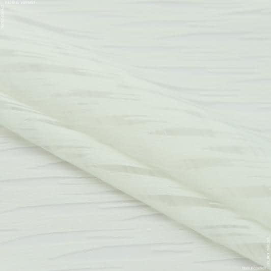Ткани гардинные ткани - Тюль жаккард Аризона молочный с утяжелителем