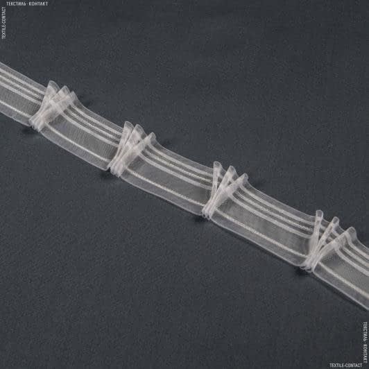Тканини всі тканини - Тасьма шторна Куряча лапка прозора КС-1:2 50мм±0.5мм/50м