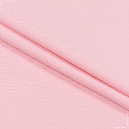 Тканини трикотаж - Футер-стрейч двохнитка рожевий