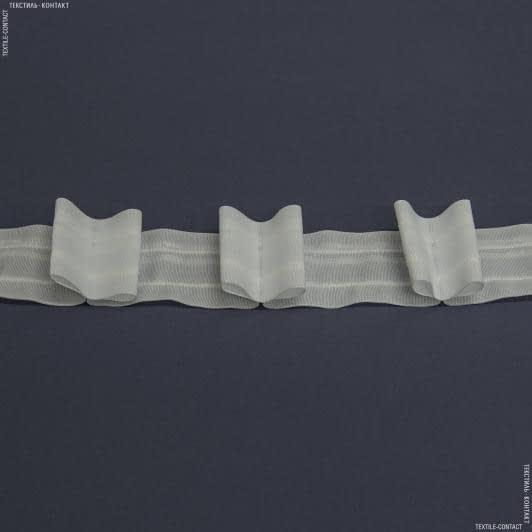 Тканини фурнітура для декора - Тасьма шторна Бантові складки матова КС-1:2 60мм±0.5мм/50м