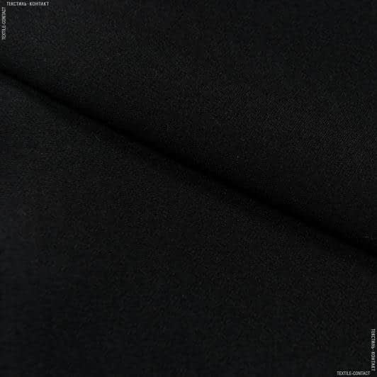 Ткани для пиджаков - Костюмная стрейч черный