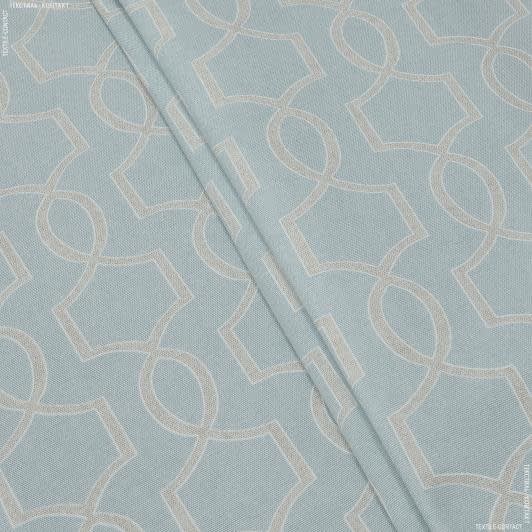 Ткани портьерные ткани - Декоративная ткань Фиона /FIONA абстракция лазурь