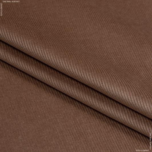 Ткани для верхней одежды - Вельвет классик светло-коричневый