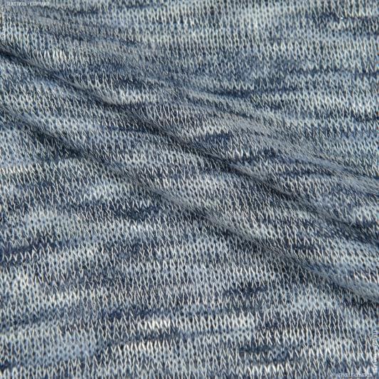 Тканини ненатуральні тканини - Трикотаж меланж сіро-блакитний