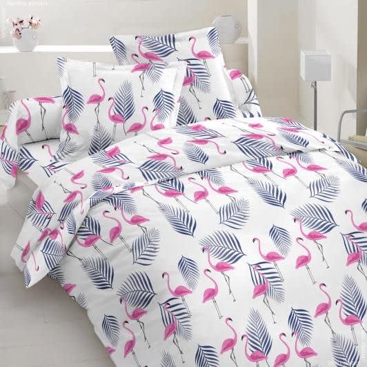 Ткани для постельного белья - Бязь набивная ГОЛД DW фламинго