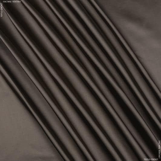 Тканини портьєрні тканини - Декоративный сатин Браво коричневий