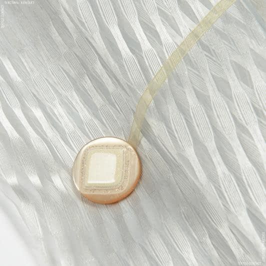 Ткани фурнитура для декоративных изделий - Магнитный подхват Танго на тесьме золото, d 40 мм