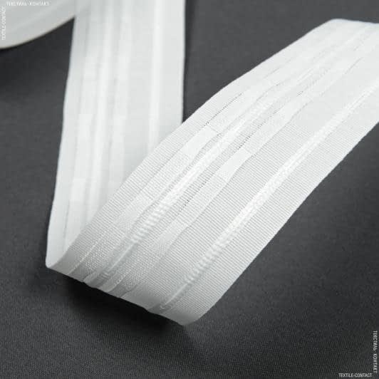 Ткани готовые изделия - Тесьма шторная  КС 1:2  50±0.5мм/50м  карандаш матовая