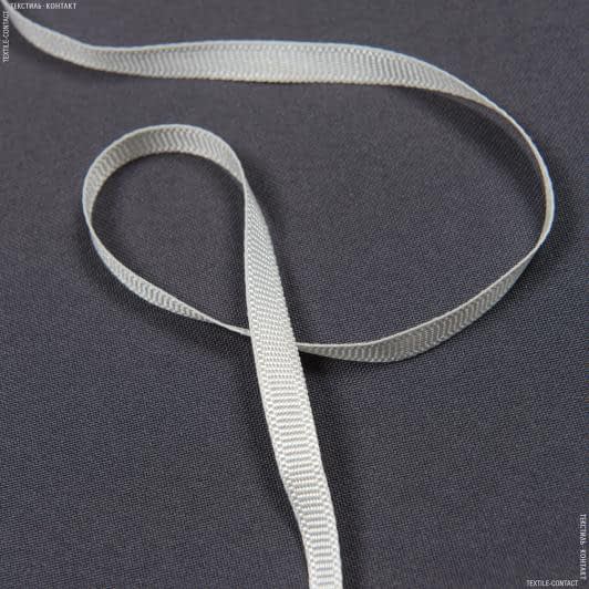 Тканини фурнітура для декора - Репсова стрічка Грогрен /GROGREN колір кремовий 7 мм