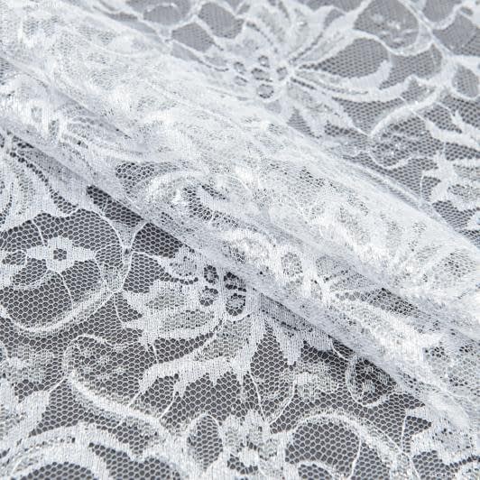 Тканини весільна тканина - Гіпюр з люрексом білий