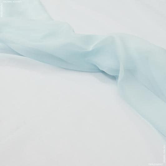 Тканини гардинні тканини - Тюль вуаль колір св.блакитна бірюза