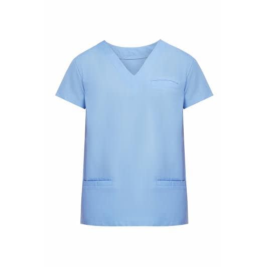 Ткани комплекты одежды - Куртка медицинская мужская шалфей голубой  р.52