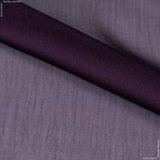 Ткани для блузок - Шифон евро блеск темно-фиолетовый