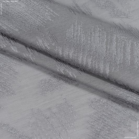 Ткани гардинное полотно (гипюр) - Гардинное полотно / гипюр Далма штрихи серо-сизый