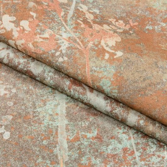Ткани для штор - Декоративная ткань Деревья акварель/ Indus Digital Print  терракот