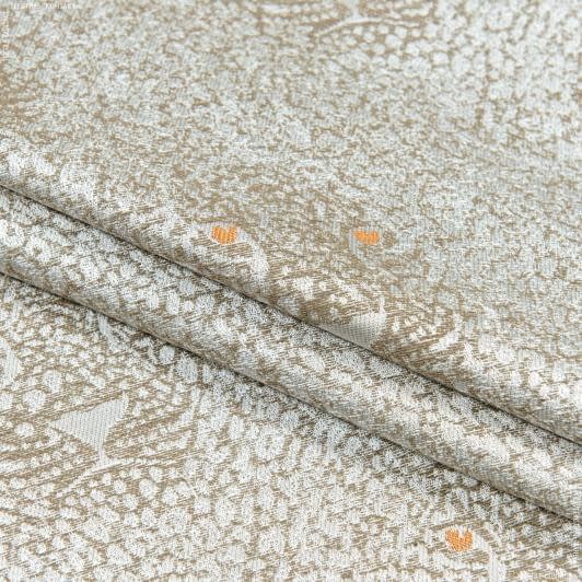 Ткани для декоративных подушек - Жаккард Гепард цвет песок