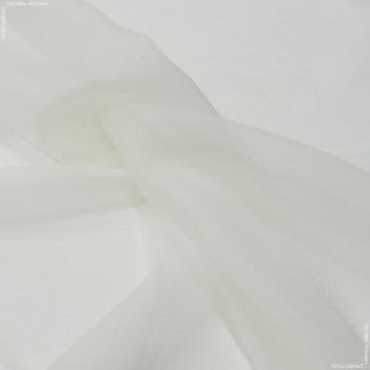 Ткани свадебная ткань - Органза Вайспи крем с утяжелителем