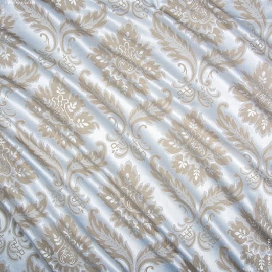 Ткани для банкетных и фуршетных юбок - Декоративная ткань турн  вензель песок