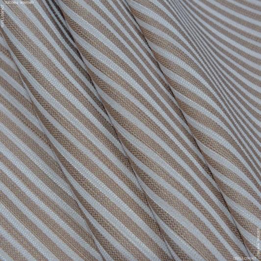Тканини портьєрні тканини - Декоративна тканина Емілі смуга св.беж, беж
