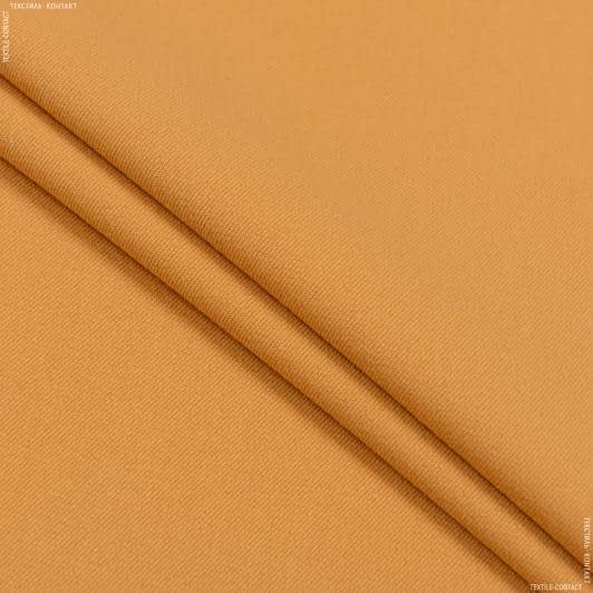 Ткани для брюк - Костюмная лайкра габардин цвет охры