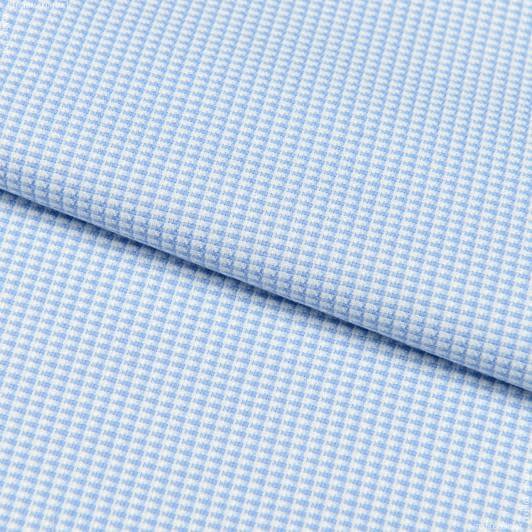 Ткани для рубашек - Сорочечная бело-голубой