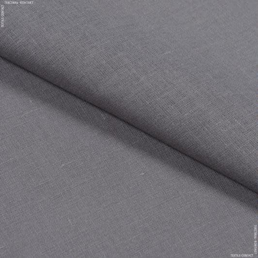 Ткани для платьев - Ткань льняная серый