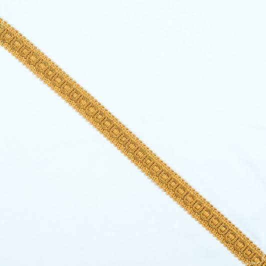 Ткани фурнитура для декора - Тесьма окантовочная Солар цвет яркое золото 20 мм