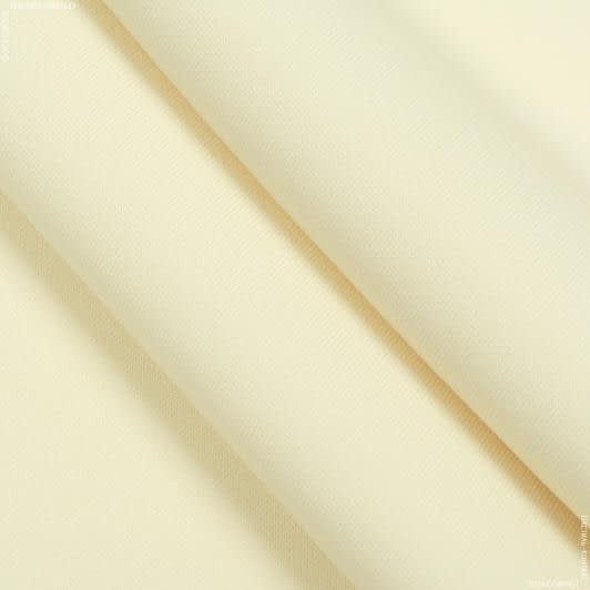 Ткани для юбок - Костюмная дабл шерсть стрейч  молочный