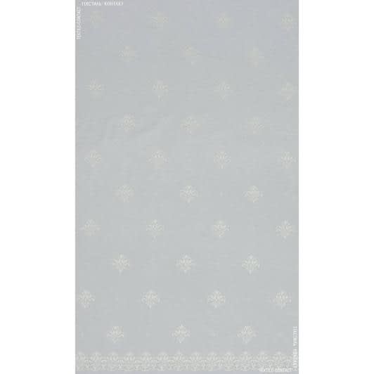 Ткани свадебная ткань - Гардинное полотно гипюр  лилия  молочный