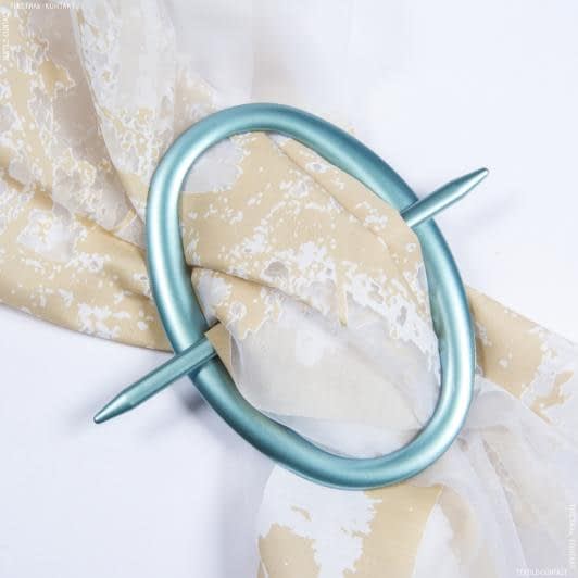 Тканини фурнітура для декоративних виробів - Овал декоративний блакитний 180-125мм.