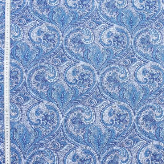 Тканини портьєрні тканини - Декор пейслей т.синьо-блакитний,т.блакитний