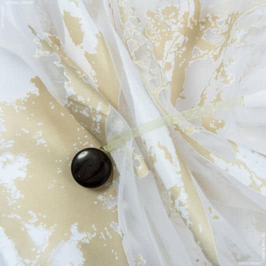 Ткани фурнитура для декоративных изделий - Магнитный подхват Танго на тесьме Тао т.коричневый 35мм.