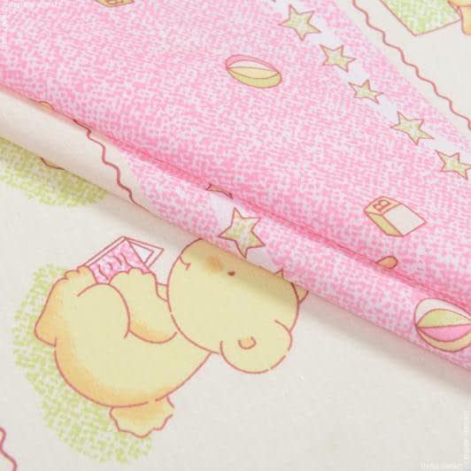 Ткани для детского постельного белья - Бязь набивная RANFORCE  ELITE детская мишки