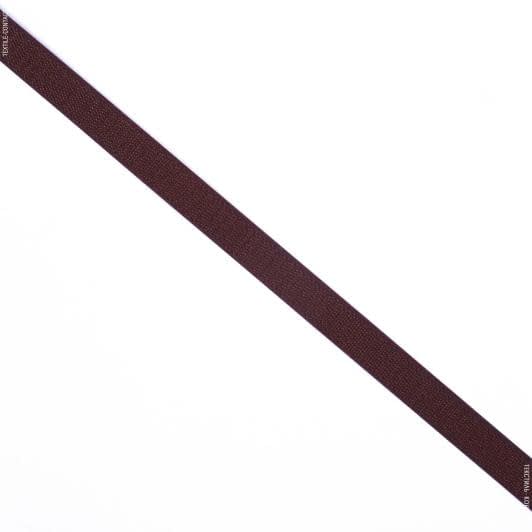 Ткани готовые изделия - Липучка Велкро пришивная жесткая часть коричневая   20мм/25м
