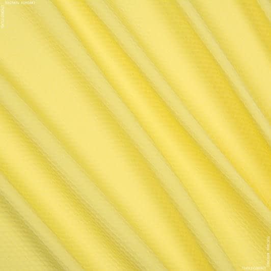 Тканини бавовняні сумішеві - Костюмний жакард ромби жовтий
