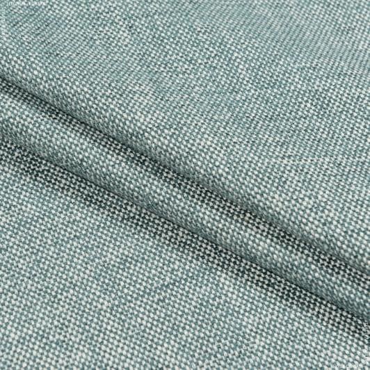Тканини портьєрні тканини - Рогожка Орфіон меланж колір бірюза