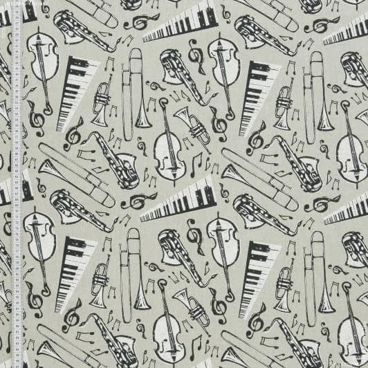 Ткани портьерные ткани - Декоративная ткань   Гуйтер / музыкальные инструменты