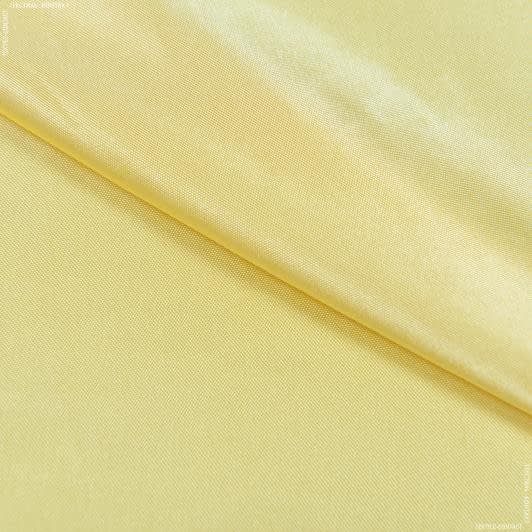 Тканини для спідниць - Платтяний атлас лайт Платон жовтий