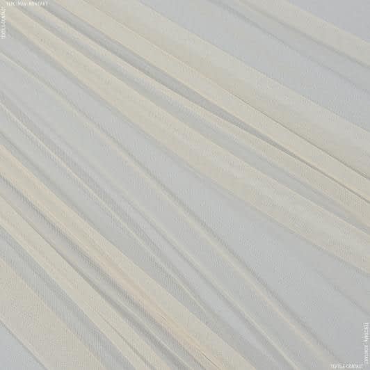 Тканини весільна тканина - Мікросітка Енжел колір абрикосовий мус