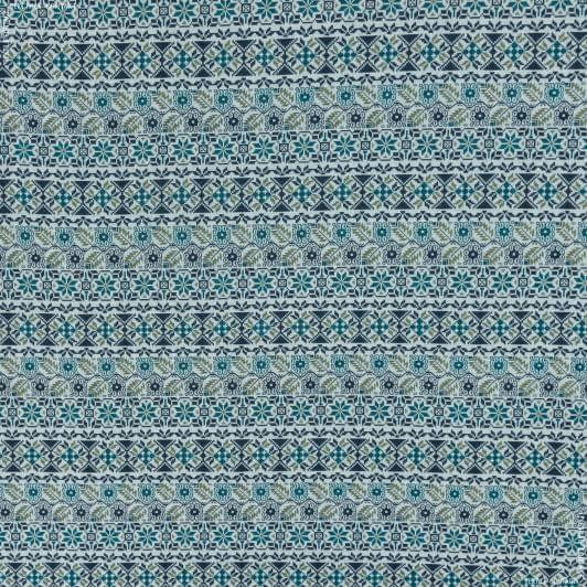 Ткани для декоративных подушек - Гобелен  скандинавия-2  синий,т.голубой,оливка