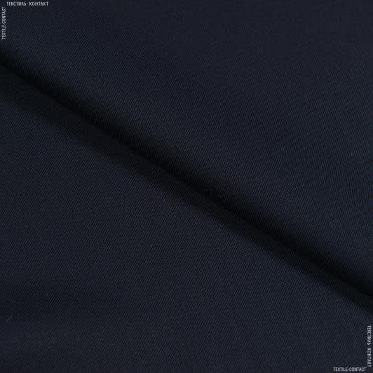 Ткани для брюк - Костюмная темно-синий