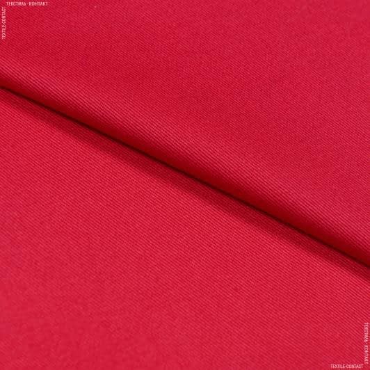 Ткани для брюк - Коттон твил хэви красный
