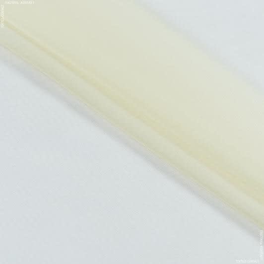 Ткани гардинные ткани - Тюль вуаль цвет ванильный крем
