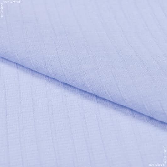 Тканини для суконь - Блузочна жатка бузково-блакитна