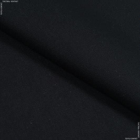 Тканини для скатертин - Напівпанама ТКЧ гладкофарбована чорна