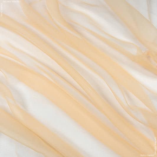 Ткани для тюли - Органза-батист с утяжелителем СОНАТА  персик