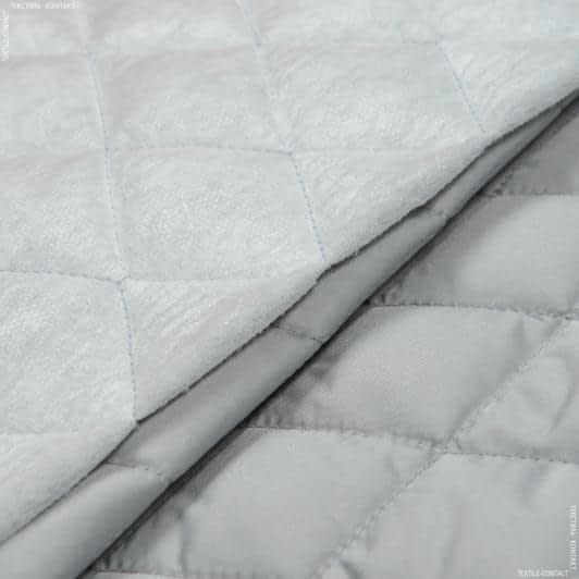 Ткани для верхней одежды - Плащевая Фортуна стеганая с синтепоном 100г/м серый