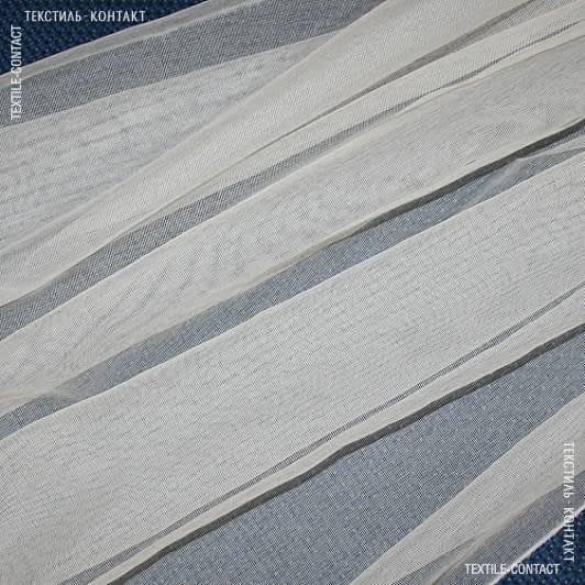 Ткани гардинные ткани - Тюль Луса-2 цвет крем с утяжелителем