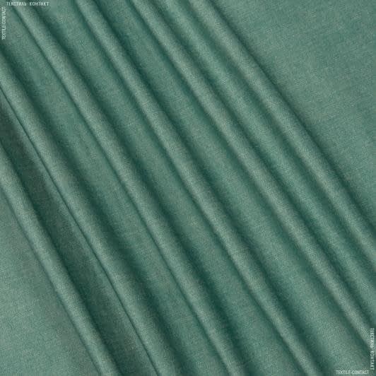 Тканини велюр/оксамит - Декоративна тканина Блейнч колір зелена лазур