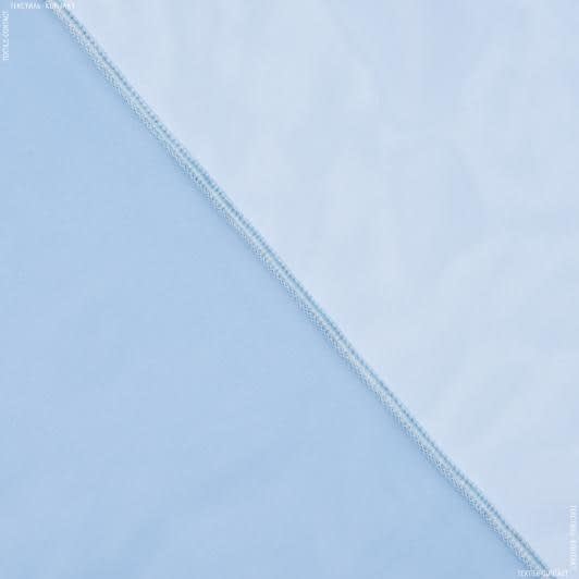 Ткани вуаль - Тюль Вуаль-Софти серенево-голубой с утяжелителем